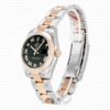Replica Rolex Datejust 18k Rose Gold 2-Tone Oyster Bracelet Black Dial - Image 3