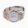 Replica Rolex Datejust 41mm 18k 2-Tone Jubilee Fluted Bezel MOP White Dial Diamond Markers - Image 4