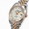 Replica Rolex Datejust 41mm 18k 2-Tone Jubilee Fluted Bezel MOP White Dial Diamond Markers - Image 3