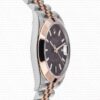 Replica Rolex Datejust 41mm 18k 2-Tone Jubilee Smooth Bezel Chocolate Dial Stick Markers - Image 3