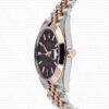 Replica Rolex Datejust 41mm 18k 2-Tone Jubilee Smooth Bezel Chocolate Dial Stick Markers - Image 4