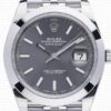 Replica Rolex Datejust 41mm Jubillee SS Rhodium Grey Dial Stick Markers - Image 2