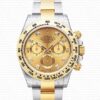 Replica Rolex Cosmograph Daytona 18k 2-tone Diamonds Gold Dial