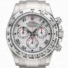 Replica Rolex Cosmograph Daytona SS 18 ct White Gold Meteorite Dial - Image 2
