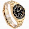 Replica Rolex Submariner 41mm 18K Yellow Gold Wrap 904L Steel Black Dial Ceramic Bezel 126618ln - Image 3