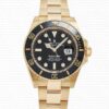 Replica Rolex Submariner 41mm 18K Yellow Gold Wrap 904L Steel Black Dial Ceramic Bezel 126618ln