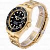 Replica Rolex Submariner 41mm 18K Yellow Gold Wrap 904L Steel Black Dial Ceramic Bezel 126618ln - Image 4
