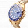 Replica Rolex Submariner 18k Gold Blue dial Ceramic Bezel - Image 3